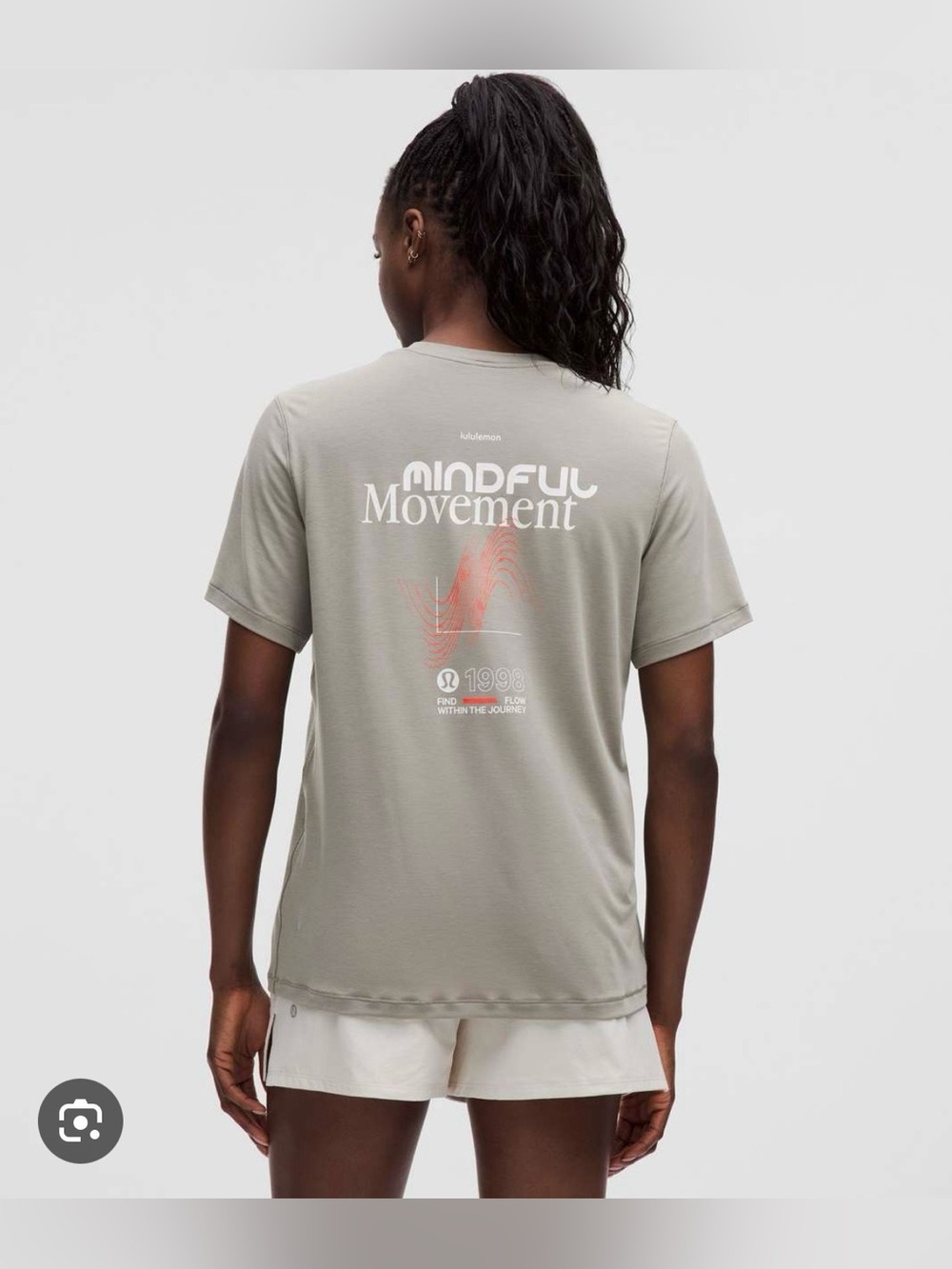 Lululemon Jersey Training Tee - Warm Ash Grey, 6